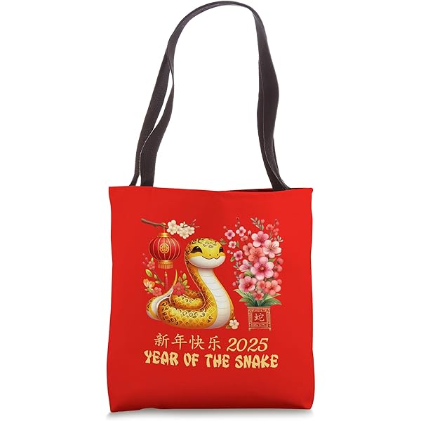 Amazon.com: Year of the Snake 2025 Lunar Chinese New Year Tote Bag